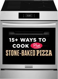 30" Front Control Induction Range with Stone-Baked Pizza