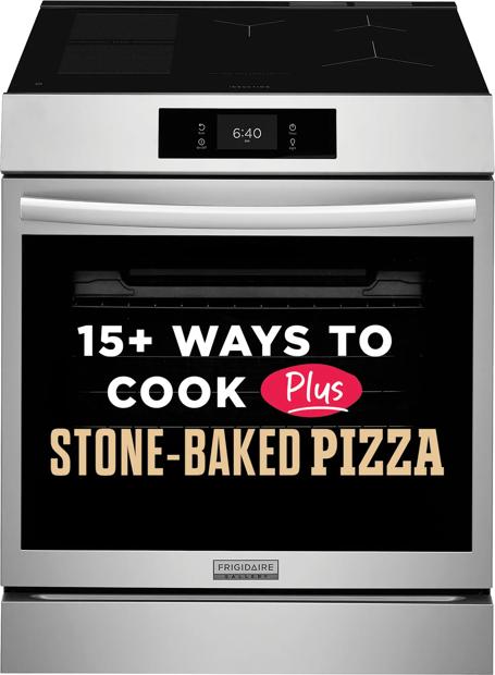 30" Front Control Induction Range with Stone-Baked Pizza - GCFI3070BF