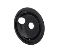 8" Black Porcelain Drip Bowl