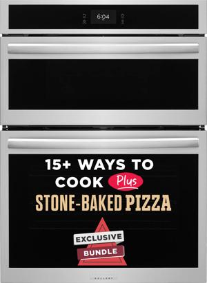 30" Electric Wall Oven and Microwave Combination with Stone-Baked Pizza, Includes Free Air Fry Tray