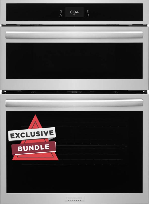 30" Electric Wall Oven and Microwave Combination with Stone-Baked Pizza, Includes Free Air Fry Tray