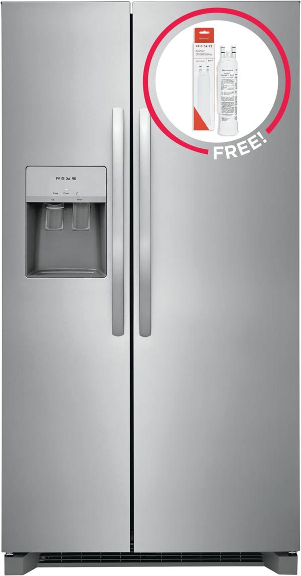 26 Cu. Ft. 36” Standard-Depth Side-by-Side Refrigerator with Free Additional Water and Ice Filter