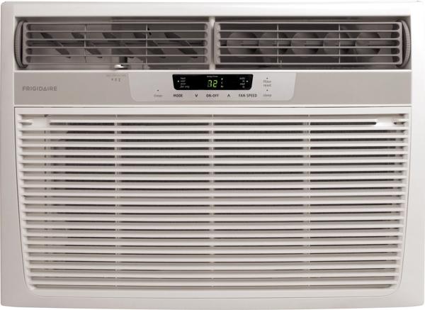 18,500 BTU Window-Mounted Room Air Conditioner with Supplemental Heat