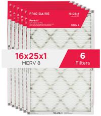 PureAir®   16" x 25" x 1" MERV 8 Allergen Air Filter - 6 Pack