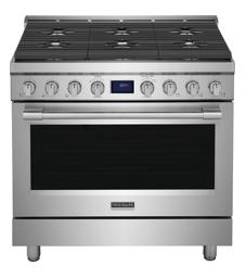 Frigidaire Professional Cuisinière à gaz autoportante de 36 po à commandes frontales