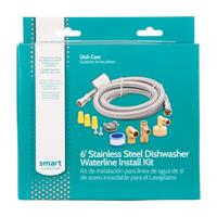 6' Stainless Steel Dishwasher Installation Kit, no Cord