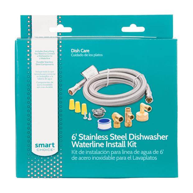 6' Stainless Steel Dishwasher Installation Kit, no Cord - 5304493868