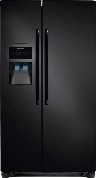 26 Cu. Ft. Side-by-Side Refrigerator Ebony Black-FFUS2613LE