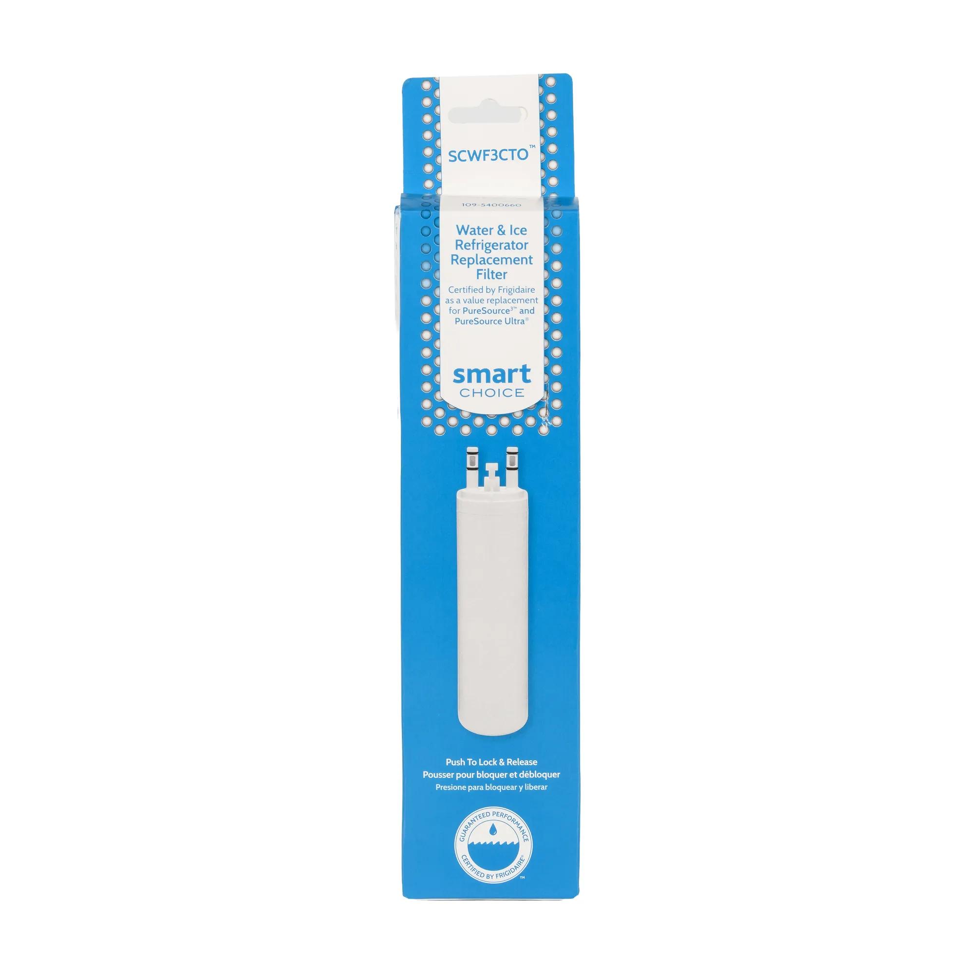 Refrigerator Water & Ice Filter, Genuine Replacement for Frigidaire ULTRAWF & WF3CB, 3pk