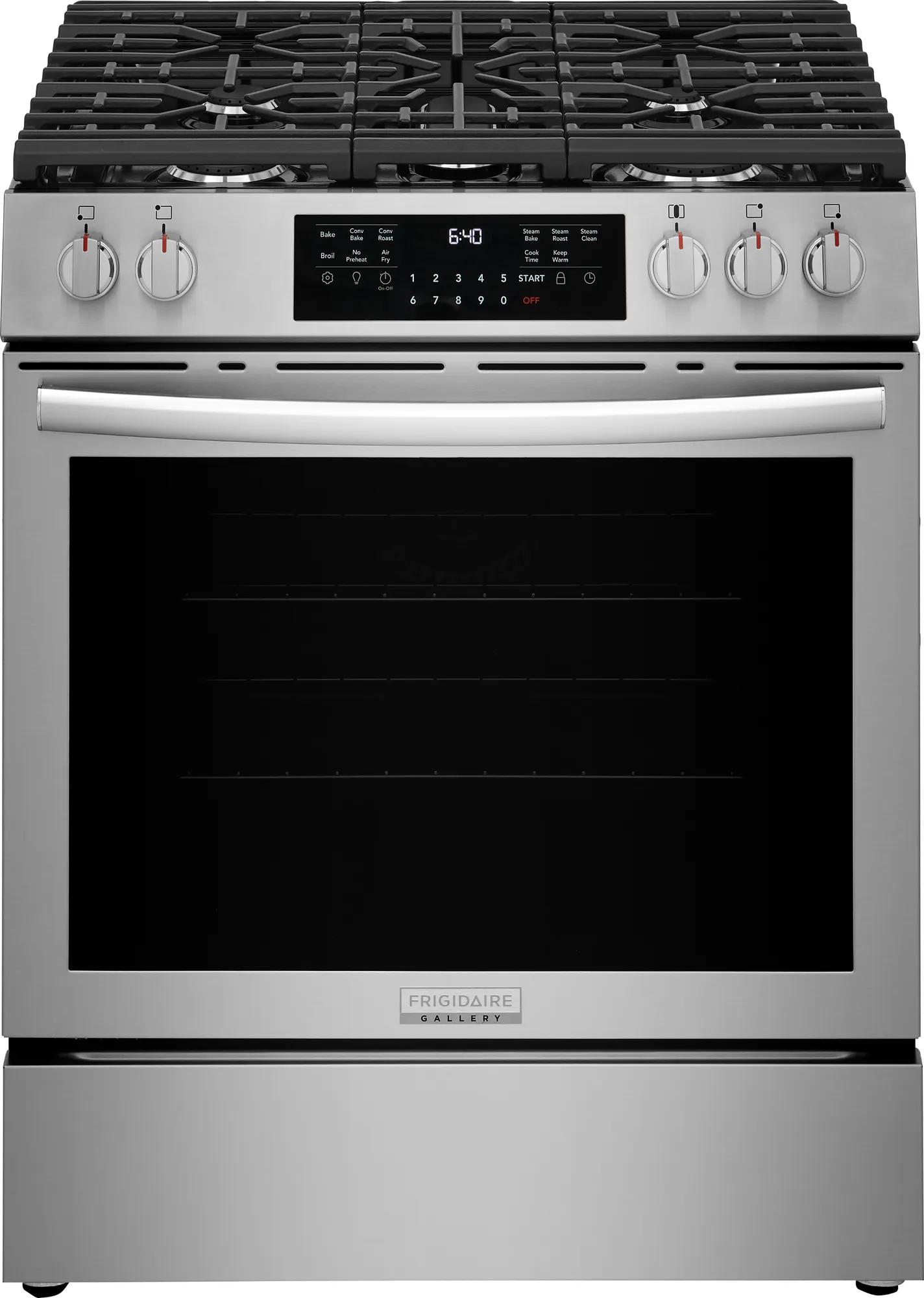 30" Gas Range with No Preheat + Air Fry
