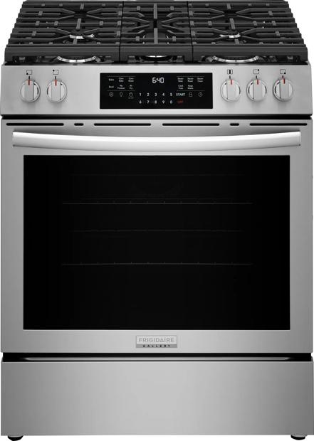 Cuisinière à gaz à commande frontale Frigidaire Gallery 30 po Acier inoxydable-GCFG3059BF