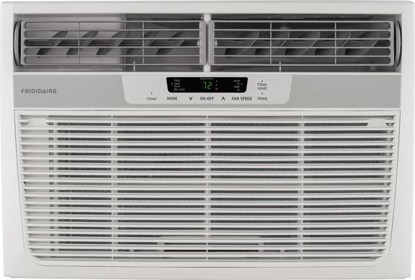 12,000 BTU Window-Mounted Room Air Conditioner with Supplemental Heat