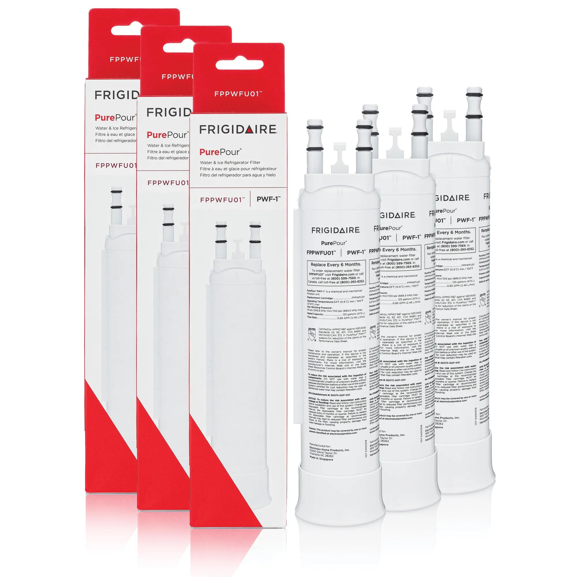 PurePour™ Water and Ice Refrigerator Filter PWF-1™ - Set of 3