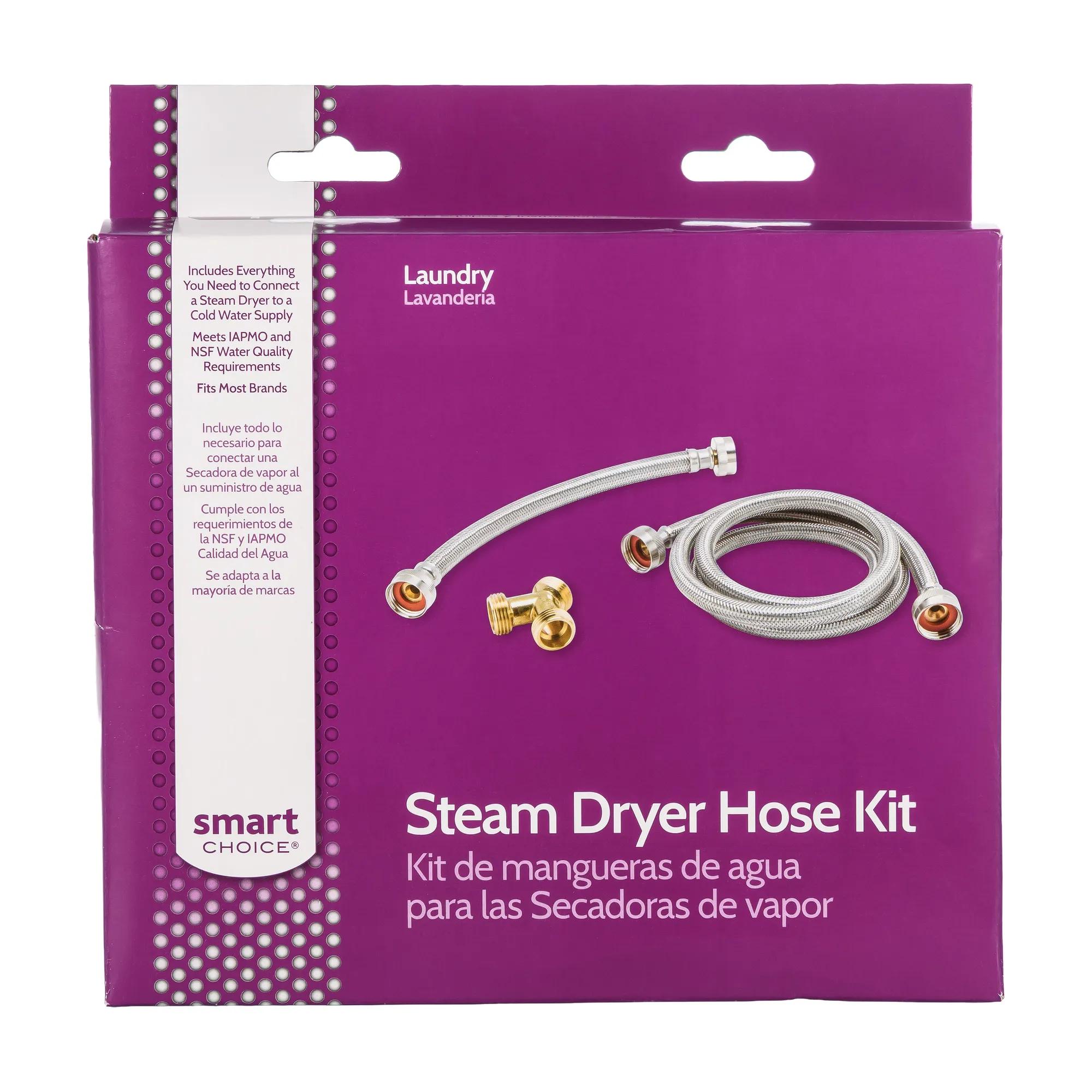 6ft Stainless Steel Steam Laundry Installation Kit