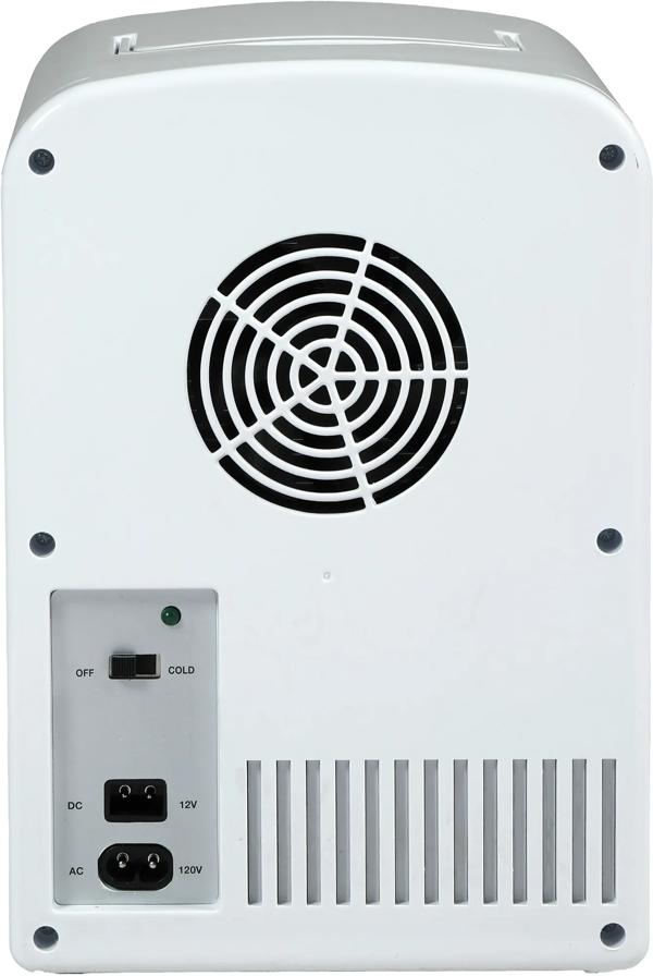 Frigidaire Retro Mini Personal Fridge Cooler, Holds up to 9 Cans, Portable for Car, Office, Bedroom, Dorm Room, or Cabin, Includes 110V AC and 12V DC cords - White Gold (Special Edition Color) on Fridge.com