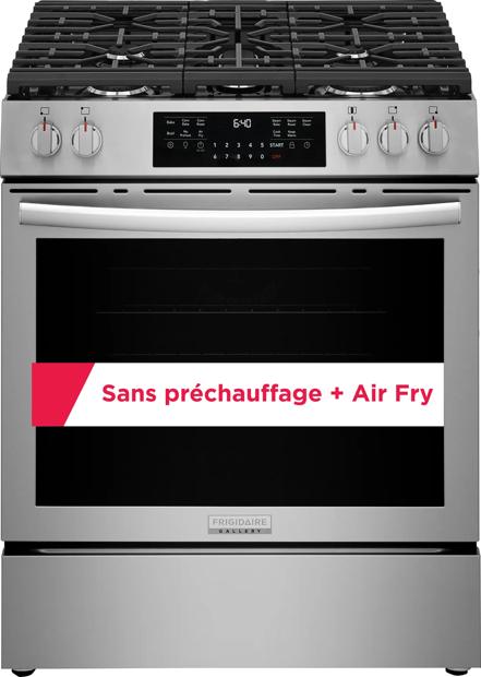 Cuisinière à gaz à commande frontale Frigidaire Gallery 30 po Acier inoxydable-GCFG3059BF
