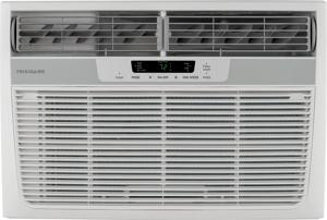 11,000 BTU Window-Mounted Room Air Conditioner with Supplemental Heat