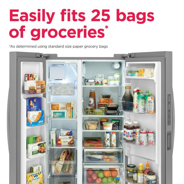 Frigidaire Gallery GRSN2620AF 26.0 CuFt Side-by-Side Refrigerator on Fridge.com