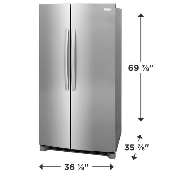 Frigidaire Gallery GRSN2620AF 26.0 CuFt Side-by-Side Refrigerator on Fridge.com