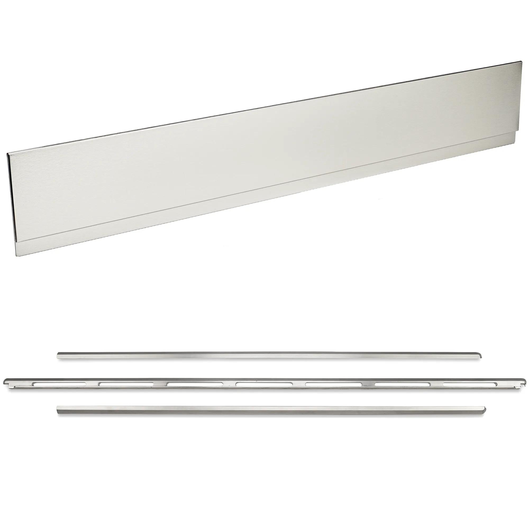 Stainless Universal Backguard & 3 Piece Trim Kit Bundle - Electric & Induction Ranges