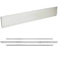 Stainless Universal Backguard & 3 Piece Trim Kit Bundle - Electric & Induction Ranges