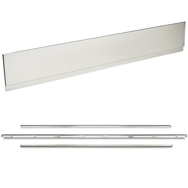 Stainless Universal Backguard & 3 Piece Trim Kit Bundle - Electric & Induction Ranges