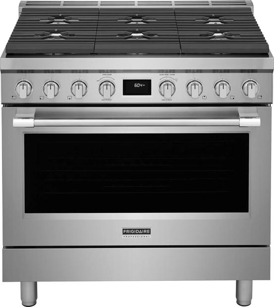 36" Dual-Fuel Freestanding Range - PCFD3670AF