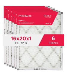 Frigidaire Filtre à air pour allergènes PureAir® 16 po x 20 po x 1 po MERV 8 - paquet de 6 