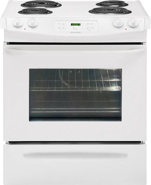 30" Slide-In Electric Range White-CFES3015LW