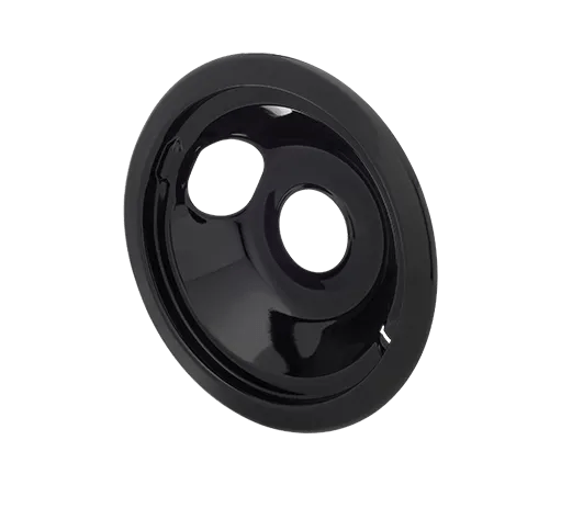 6" Black Porcelain Drip Bowl Black-A316222501