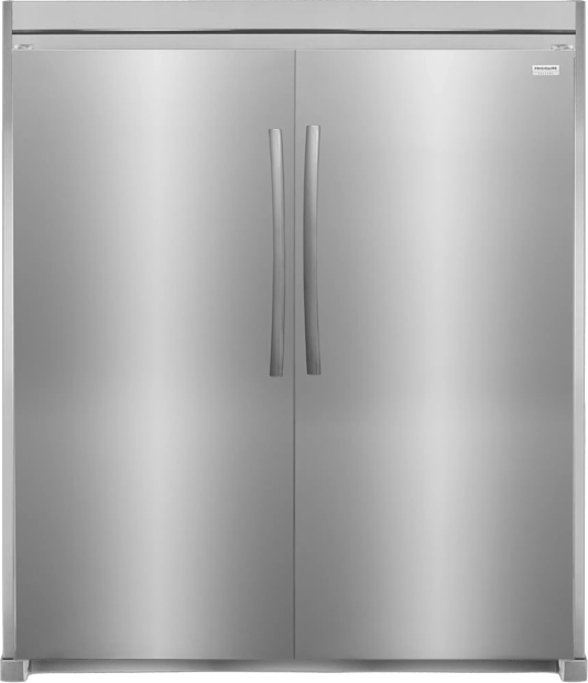 Stainless Side-by-Side Column Refrigerator & Freezer with 79" Flat Trim Kit - 2606G2SDLT