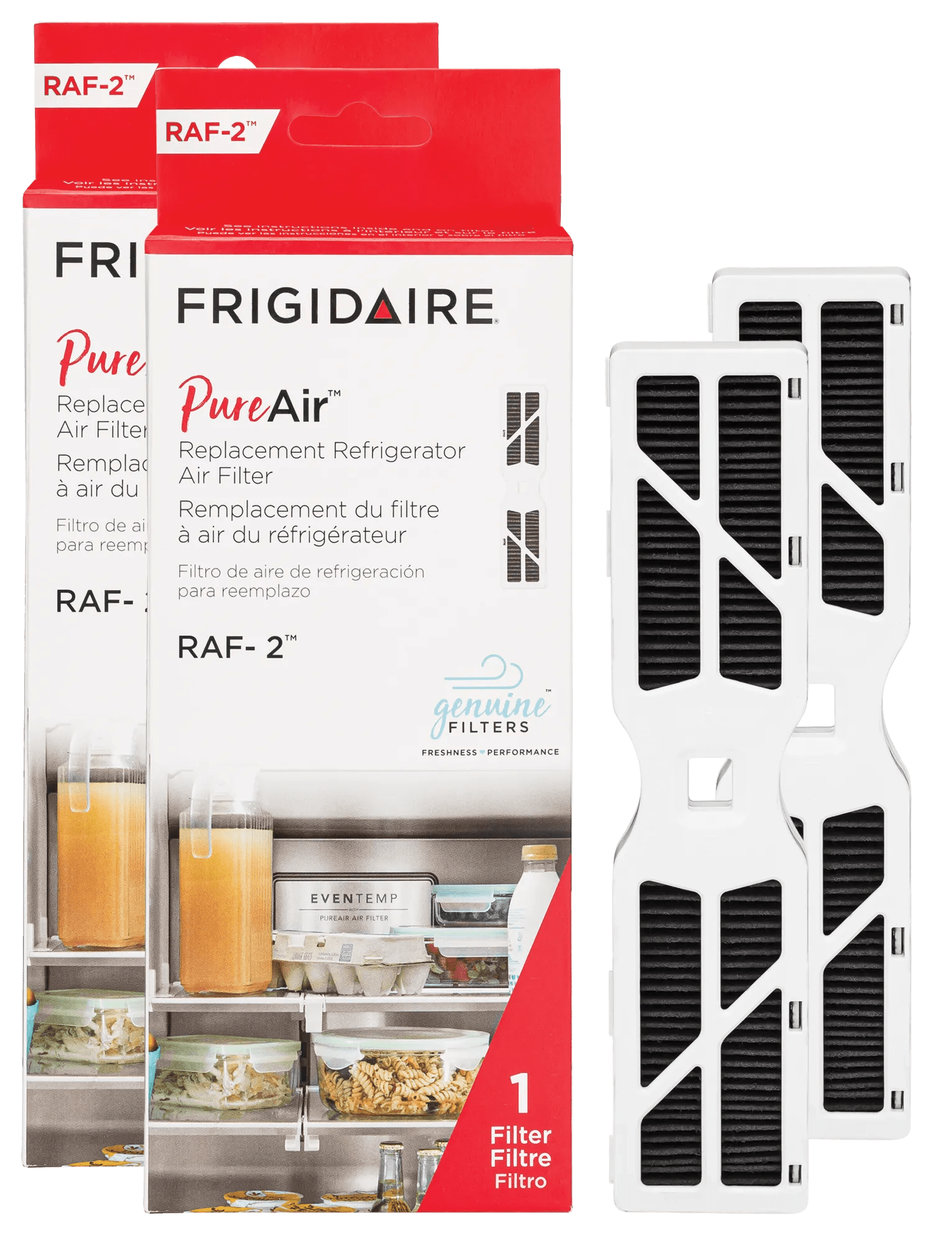 PureAir® Replacement Refrigerator Air Filter RAF-2™ -  Set of 2