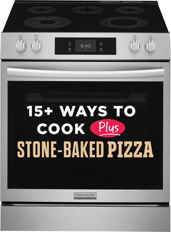 30" Front Control Electric Range with Stone-Baked Pizza