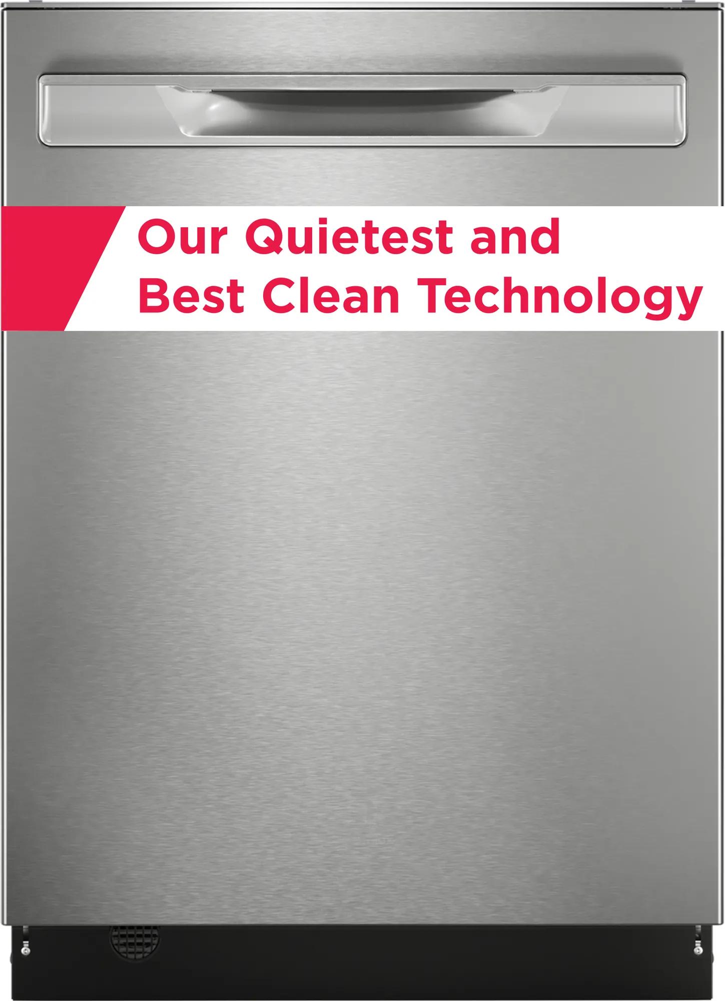 24" Stainless Steel Tub Dishwasher with CleanBoost™ and Adaptive Quick Wash