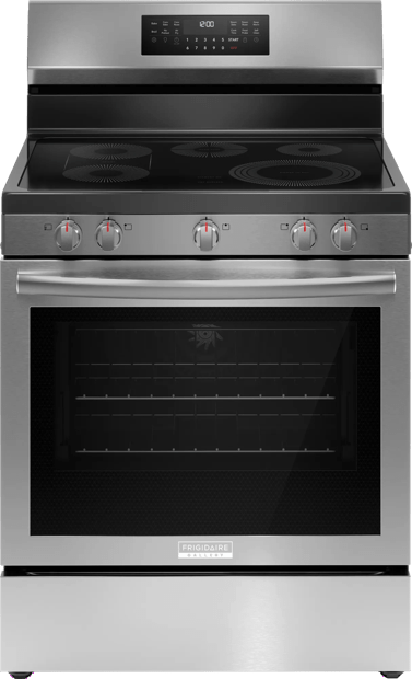 30" Rear Control Electric Range with Total Convection Stainless Steel-GCRE306CBF
