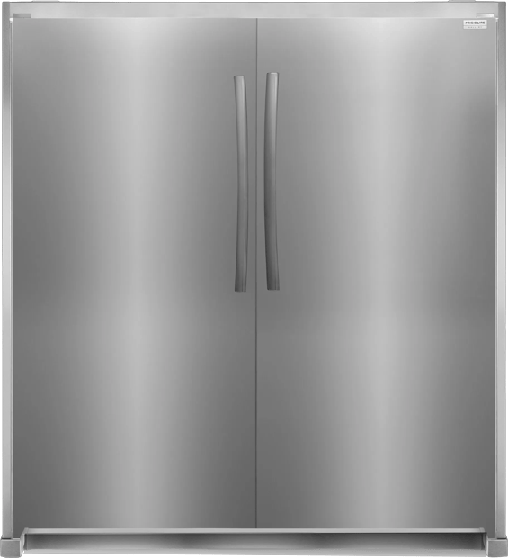 Stainless Side-by-Side Column Refrigerator & Freezer with 75" Flat Trim Kit - 2606G2SDST