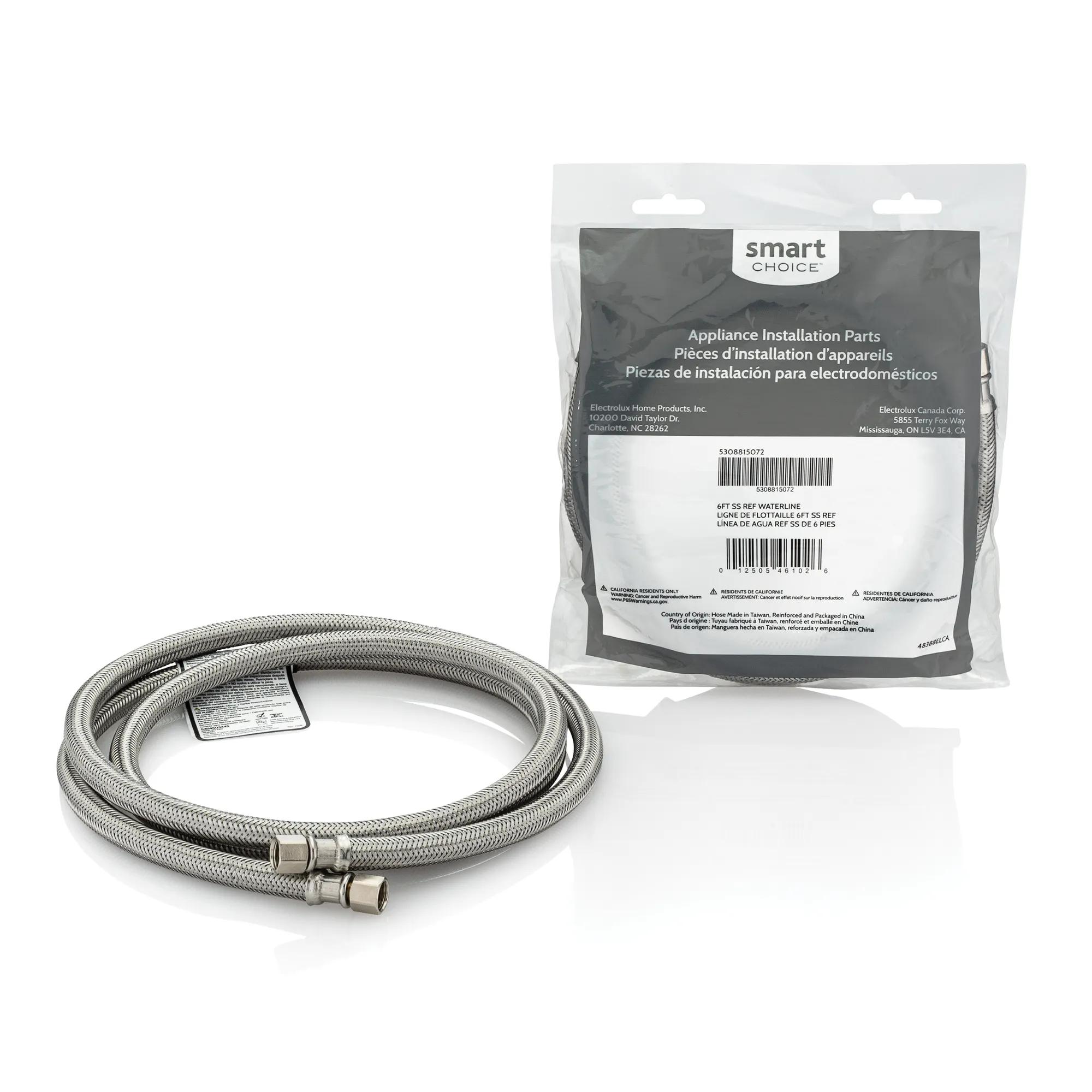 6' Stainless Steel Refrigerator Waterline Kit 