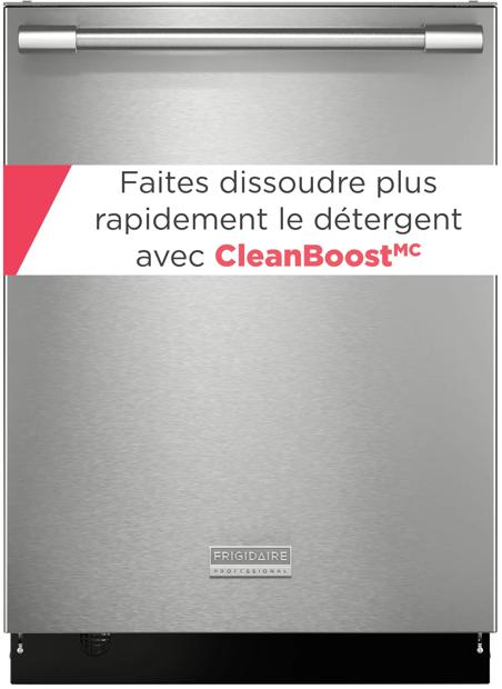 Lave-vaisselle encastré en acier inoxydable de 24 po avec CleanBoost<sup>MC</sup> Acier inoxydable-PDSH4816AF