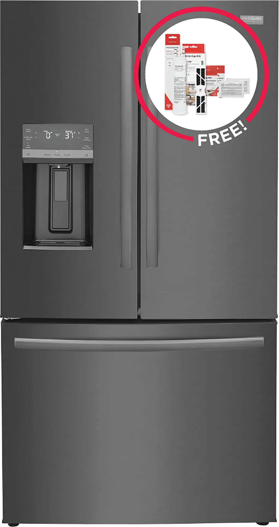 23 Cu. Ft. Counter-Depth 4-Door French Door Refrigerator with Free Additional Filter Kit