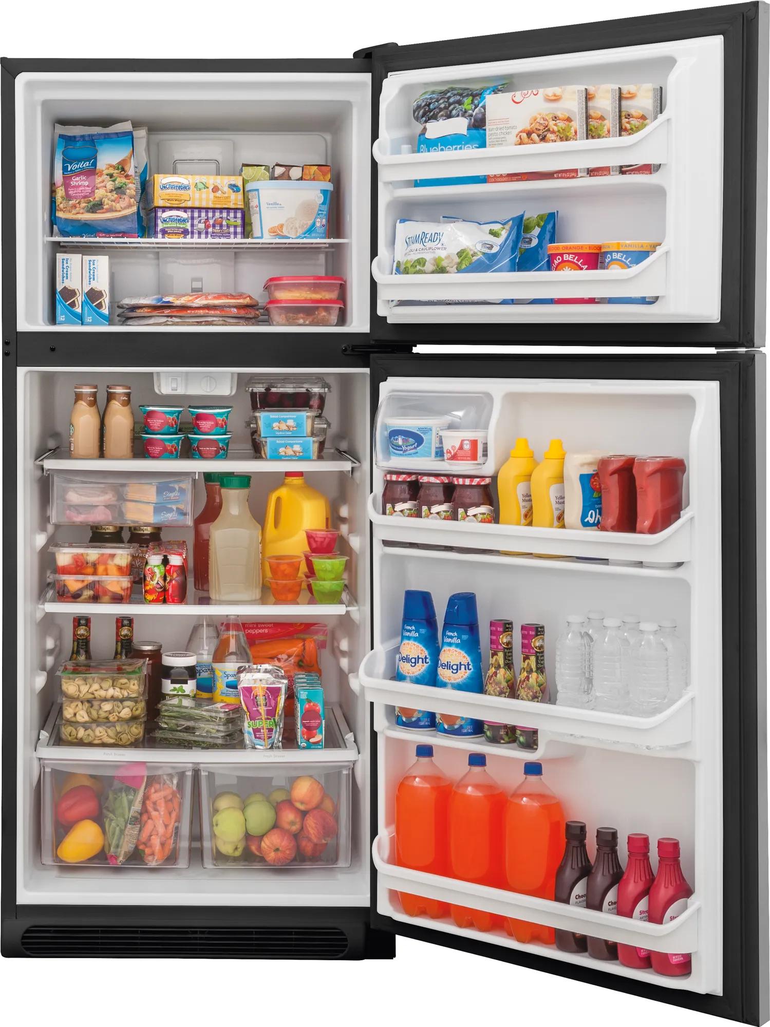20.4 Cu. Ft. Top Freezer Refrigerator Stainless Steel-FFTR2021TS