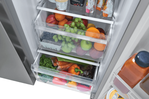 Frigidaire FRSG2115AV 21.4 CuFt SBS Fridge - B. Steel on Fridge.com