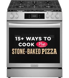 Frigidaire Gallery 30'' Front Control Gas Range with Stone-Baked Pizza