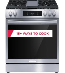 Frigidaire Gallery 30'' Front Control Gas Range with Total Convection