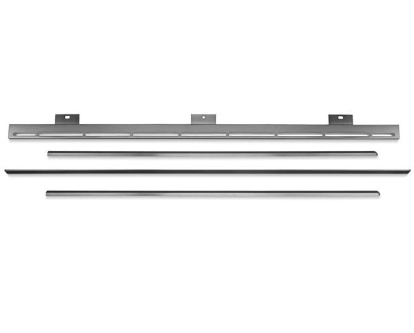 Front Control Gas Range Black Stainless Steel 4-Piece Trim Kit