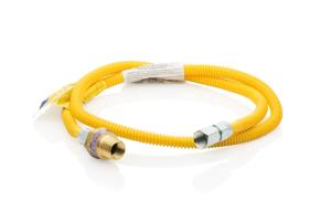 4' Long 3/8" Safety+PLUS® ProCoat Dryer Gas Connector Kit