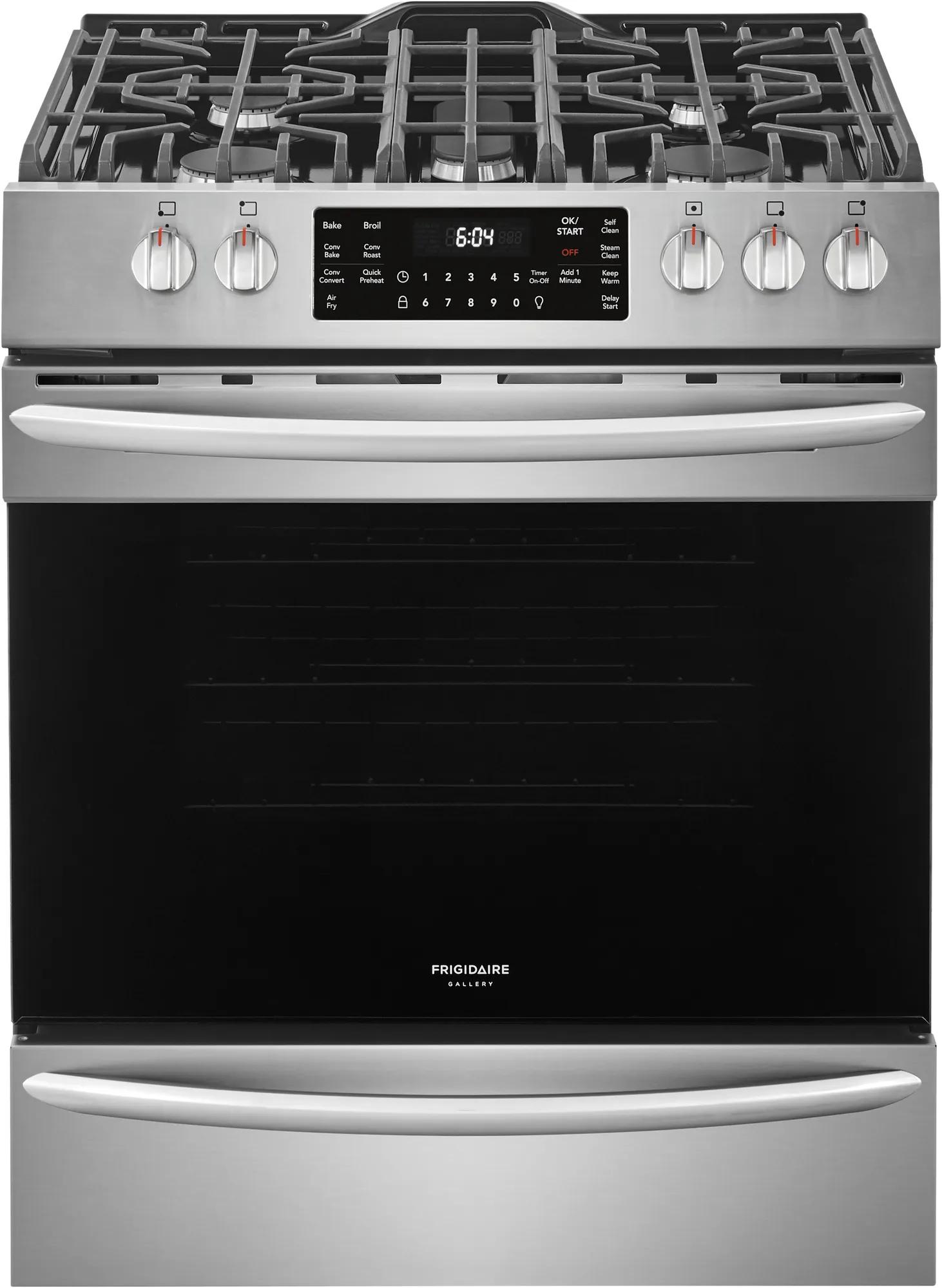 30" Front Control Gas Range with Air Fry