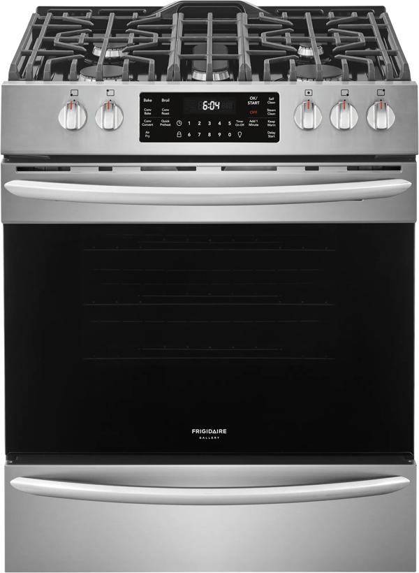 30" Front Control Gas Range with Air Fry