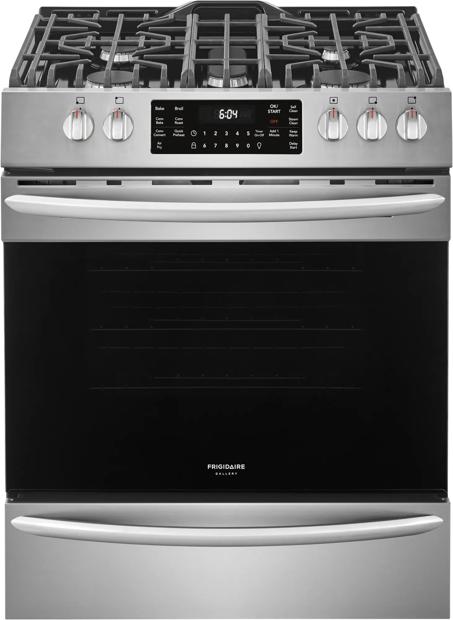 Frigidaire Gallery 30'' Front Control Gas Range with Air Fry