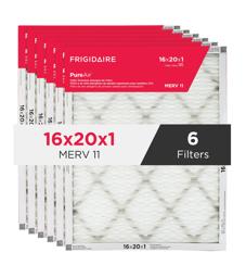 Frigidaire Filtre à air pour allergènes PureAir® 16 po x 20 po x 1 po premium MERV 11 - paquet de 6