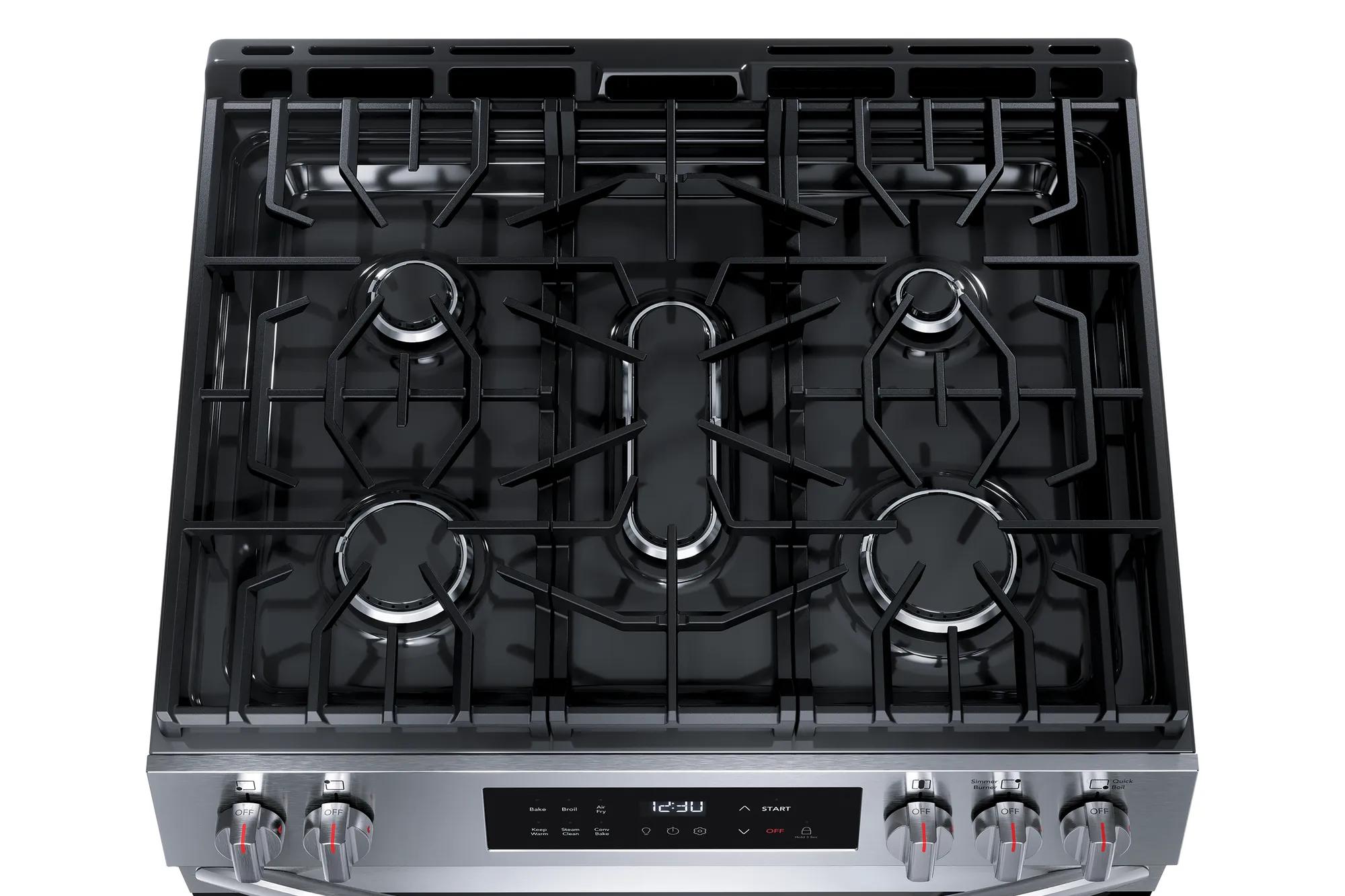 Five Burner Cooktop